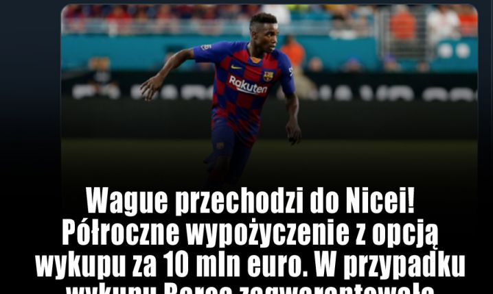 OFICJALNIE! Wague opuszcza FC Barcelonę...